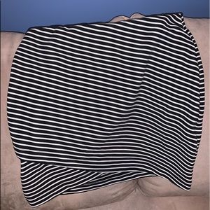 striped pencil skirt